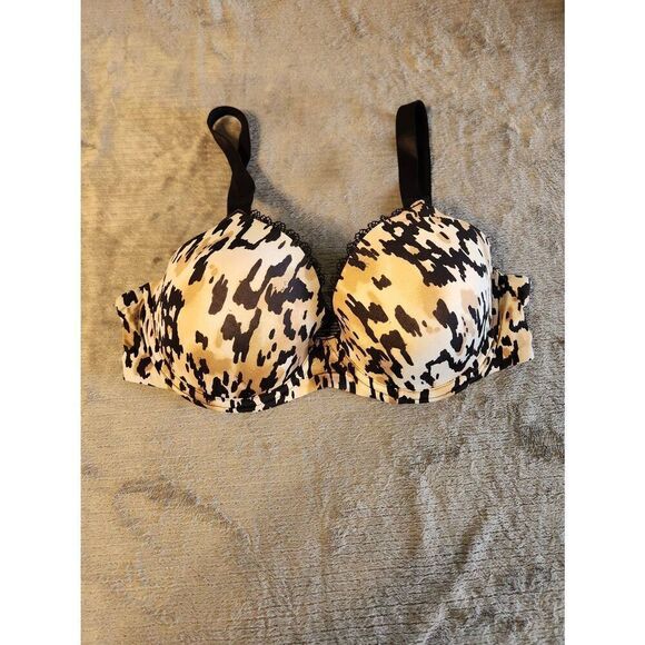 Soma size 38C Desiree Leopard Cheetah Print Demi Push Up Bra Beige - Picture 1 of 3